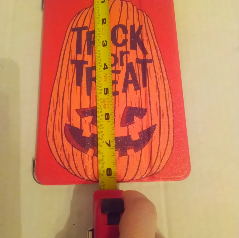 Orange Halloween Trick or Treat Orange Pumpkin iPad Mini 4/5 Plastic Cover